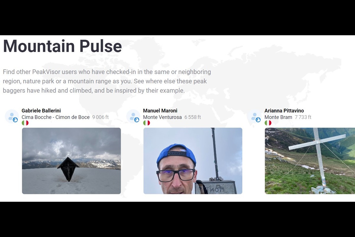 Peakvisor hiking app 2024